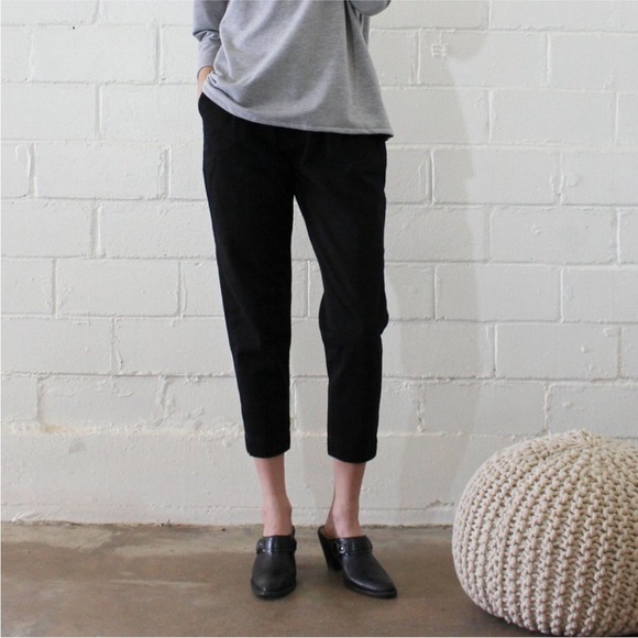 Esby Apparel Basin High Waist Pants Black Pleated Size XS - Picture 2 of 10